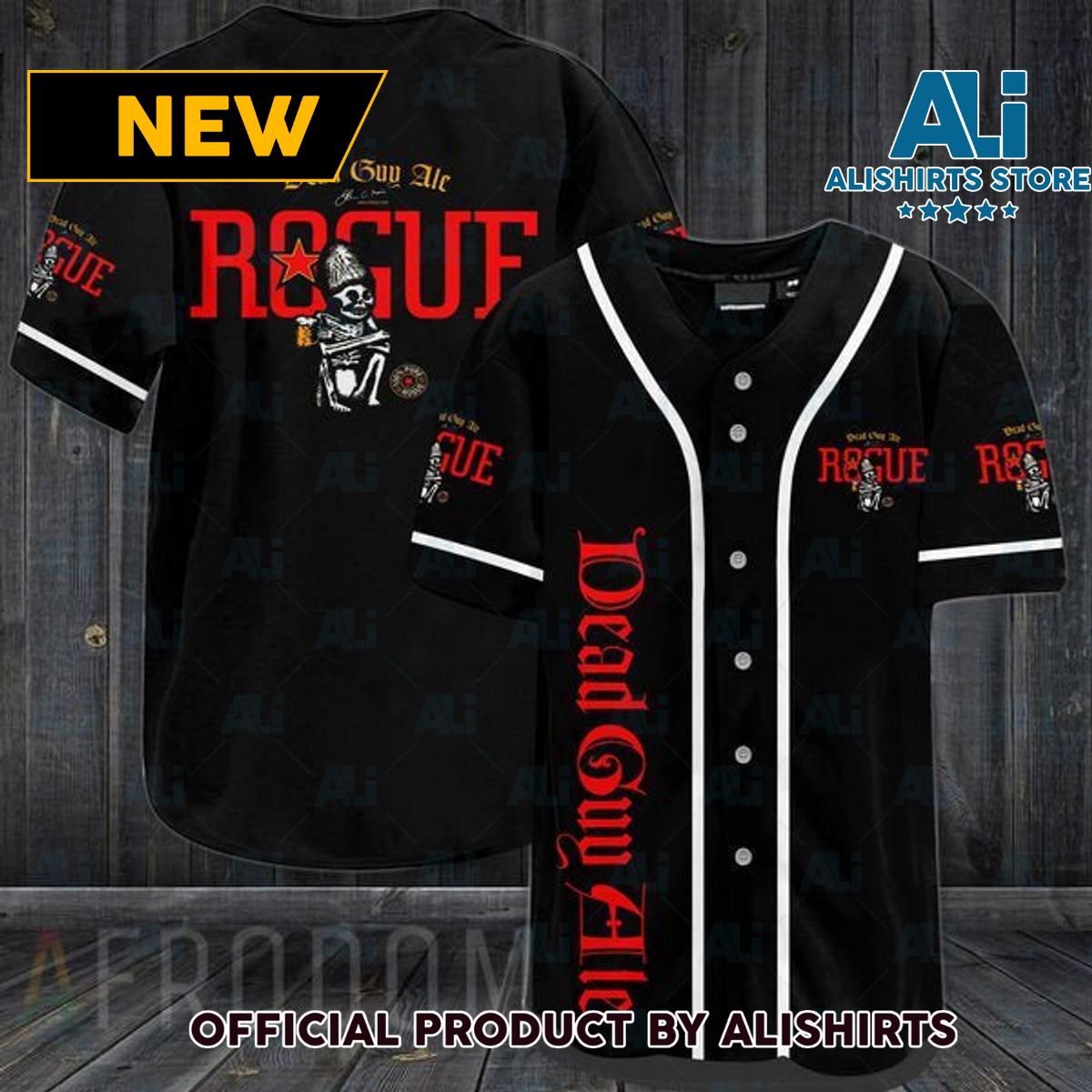 Black Deep Guy Ale Baseball Jersey