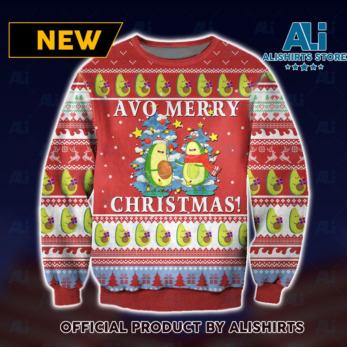 Avo Merry Christmas Ugly Christmas Sweater