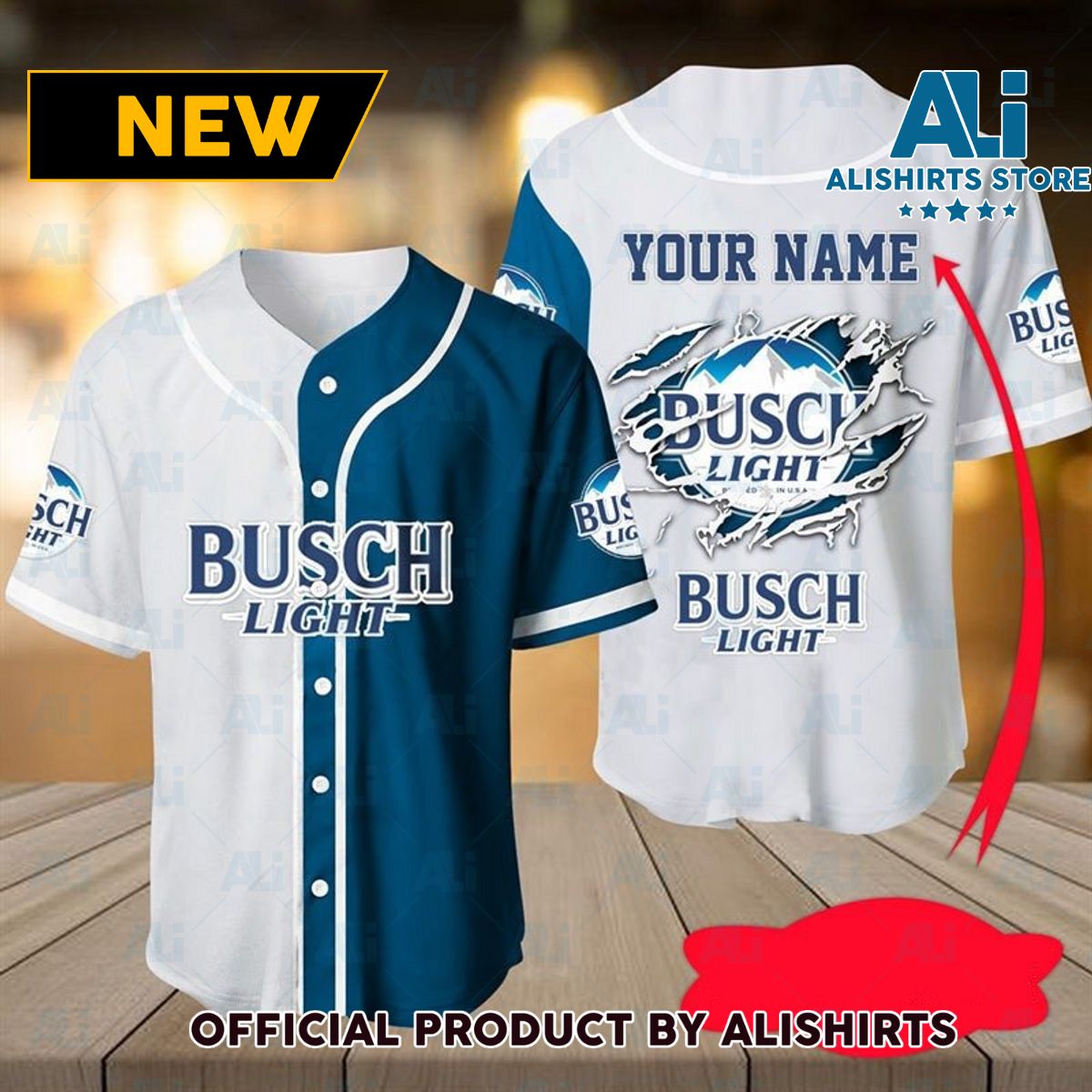 Personalized Busch Light Beer Jersey Shirt