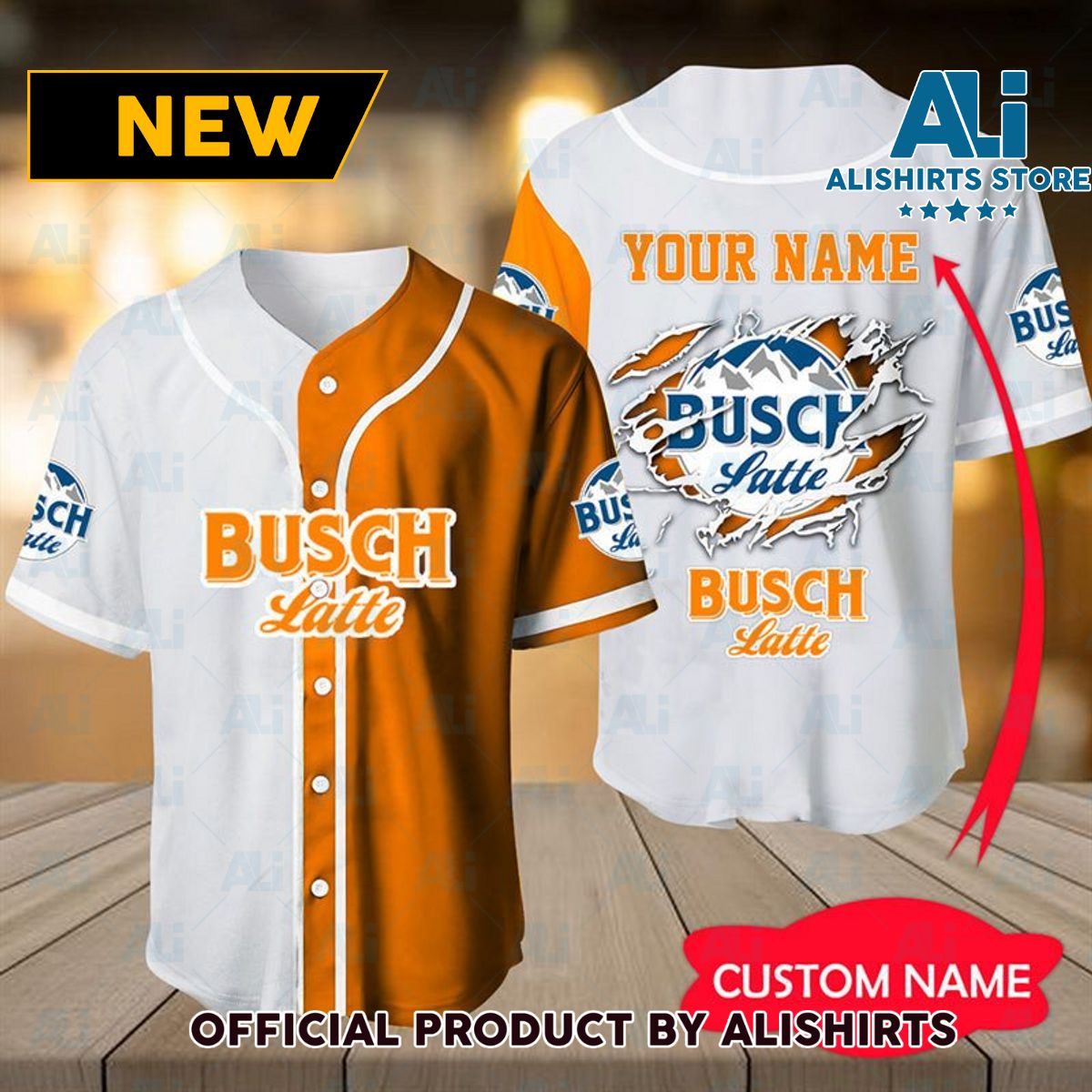 Personalized Busch Latte Jersey Shirt