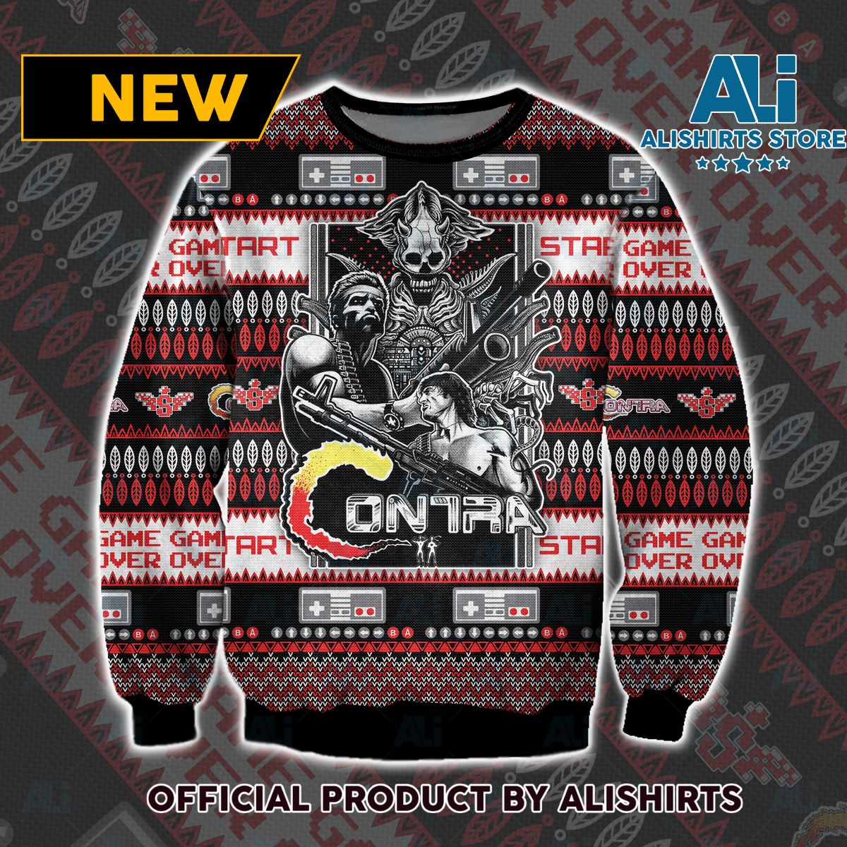 Contra The Memories Ugly Christmas Sweater