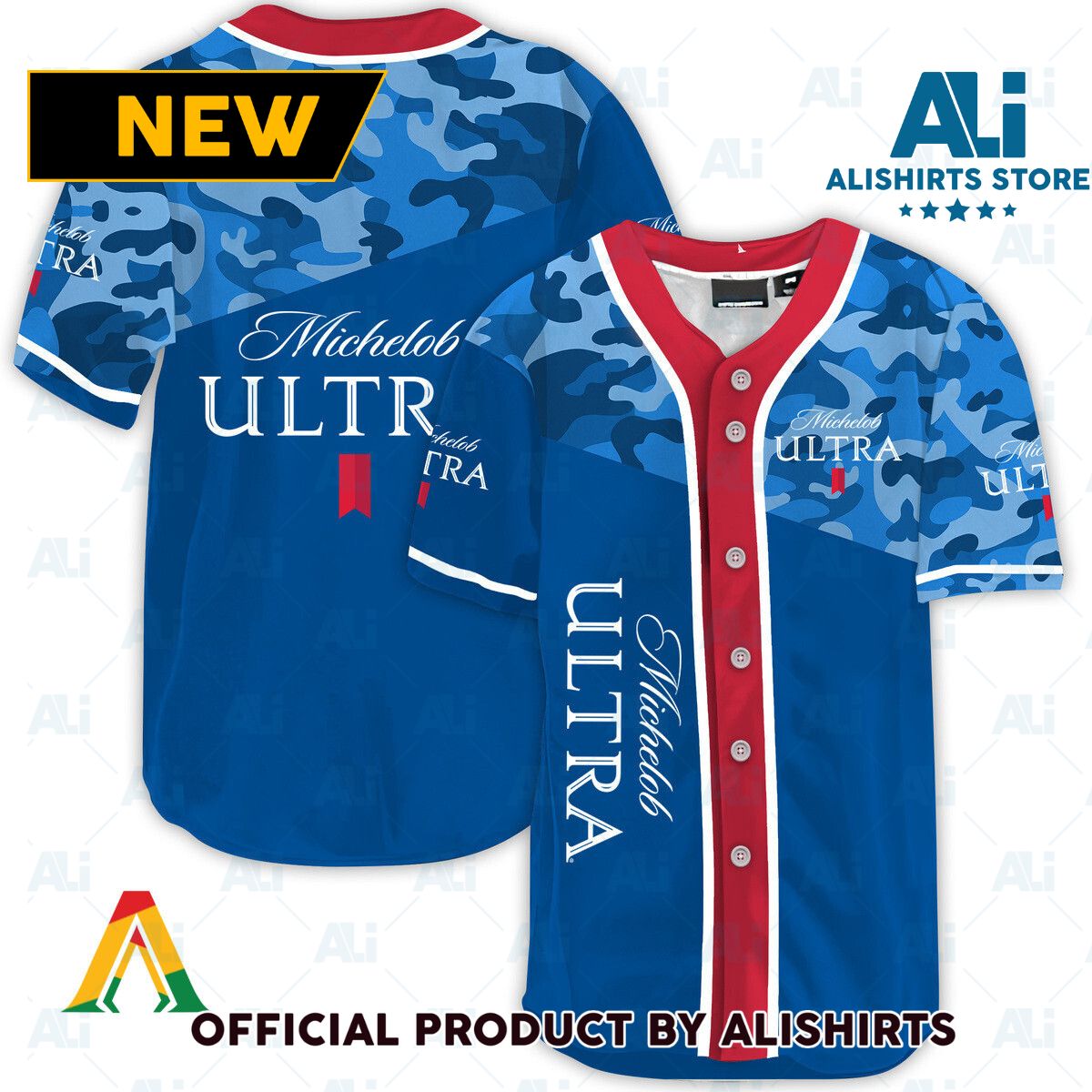 Classic Camouflage Michelob ULTRA Baseball Jersey