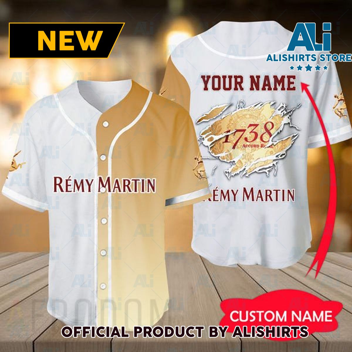 Personalized Basic Rémy Martin Baseball Jersey