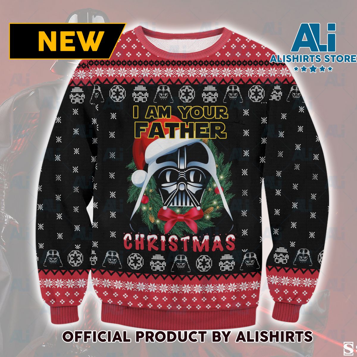 Darth Vader Christmas Ugly Sweater