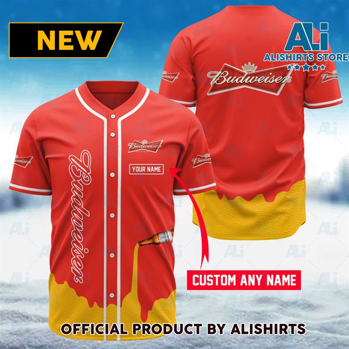 Personalized Budweiser Jersey Shirt