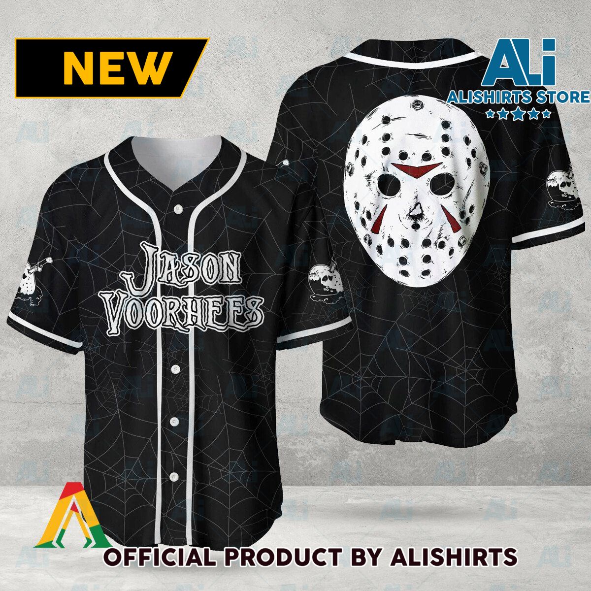 Halloween Spider Jason Voorhees Baseball Jersey