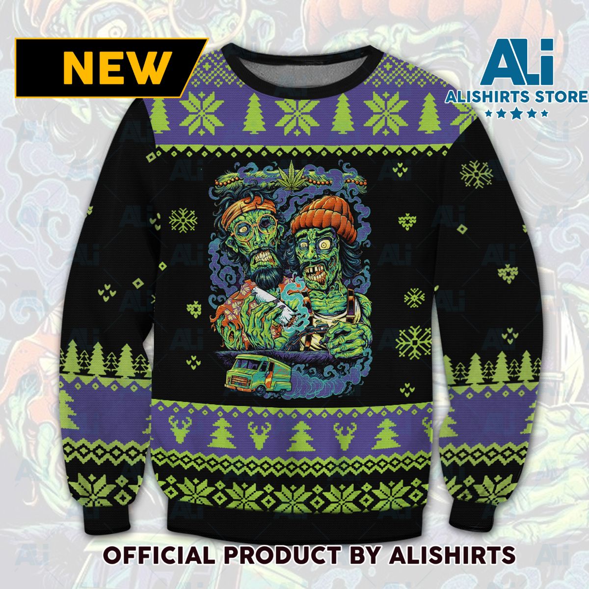 Cheech & Chong Ugly Christmas Sweater