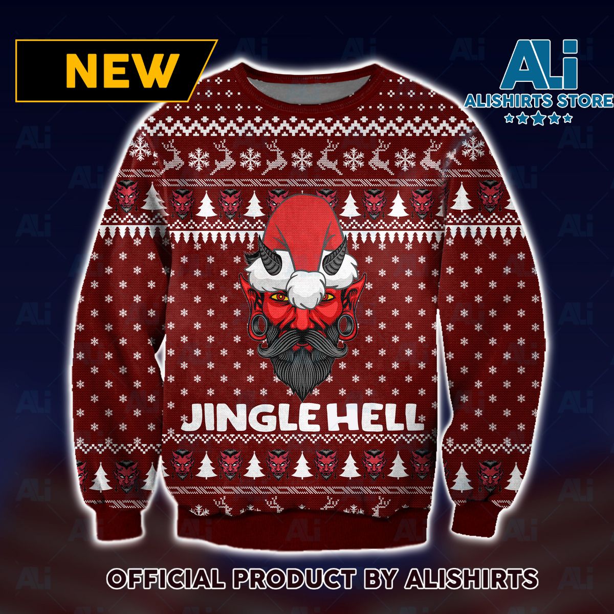 Jingle Hell Ugly Christmas Sweater