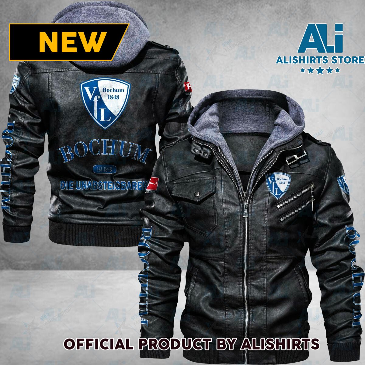 Bundesliga VfL Bochum Logo Leather Jacket