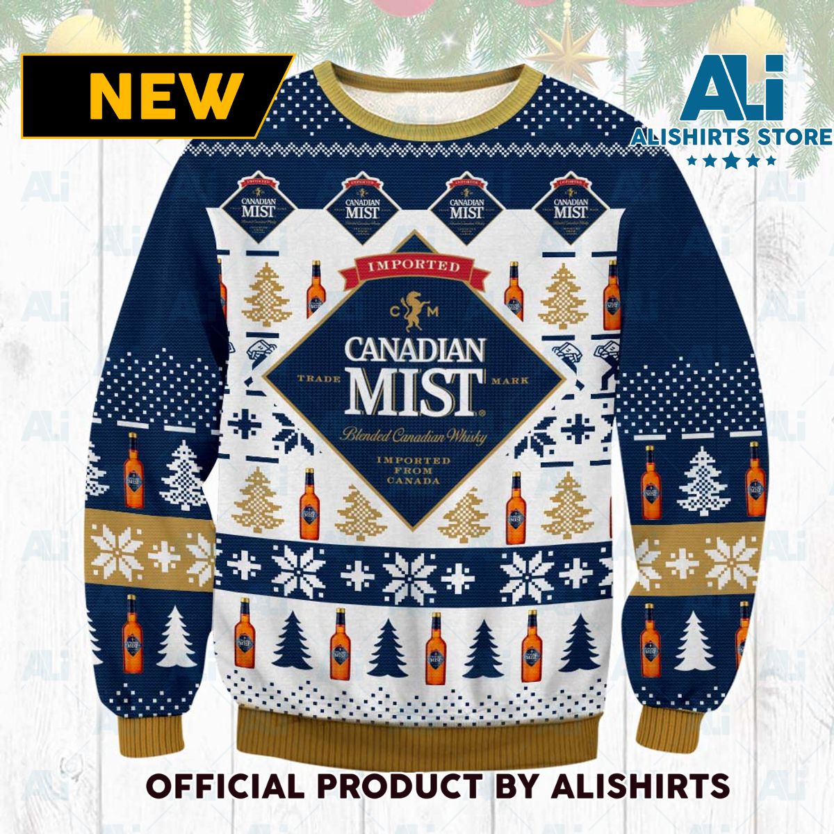 Canadian Mist Ugly Christmas Sweater