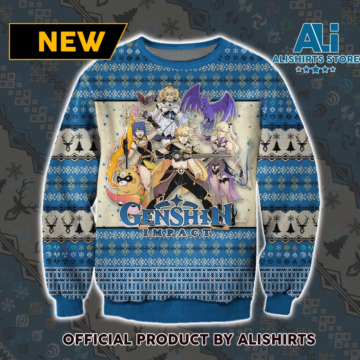 Genshin Impact The Traveler Ugly Christmas Sweater