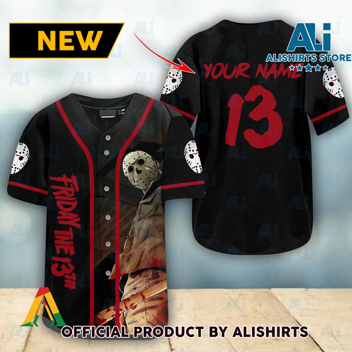 Personalized Happy Halloween Jason Voorhees Baseball Jersey