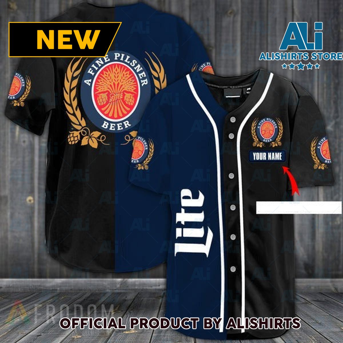 Personalized Miller Lite Jersey Shirt