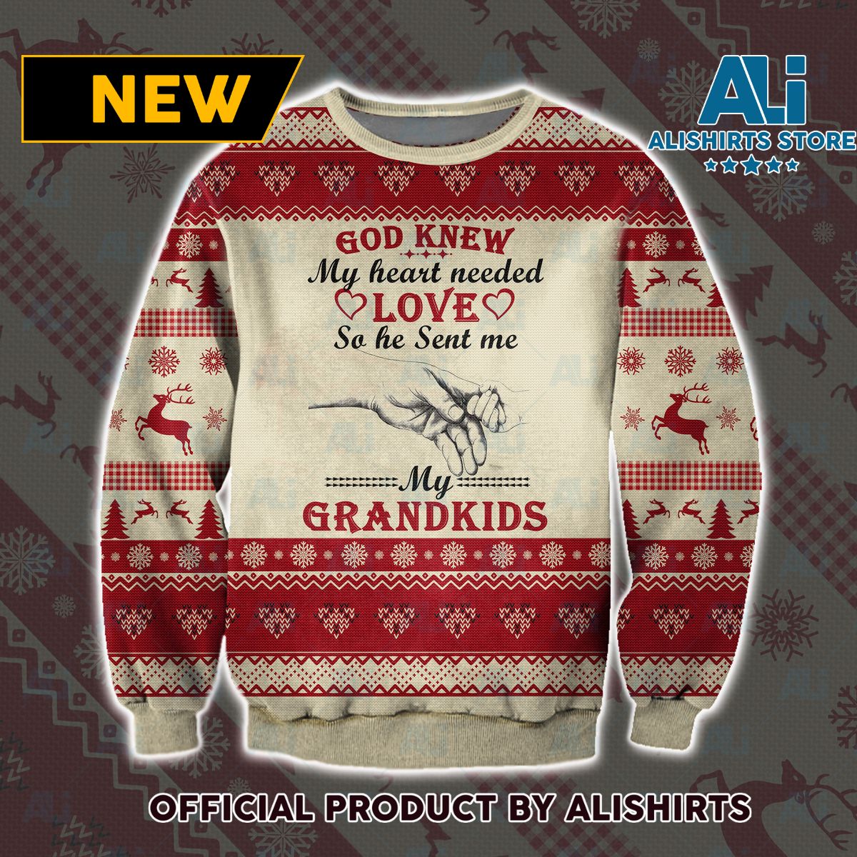 God Knew My My Heart Needed Love Ugly Christmas Sweater