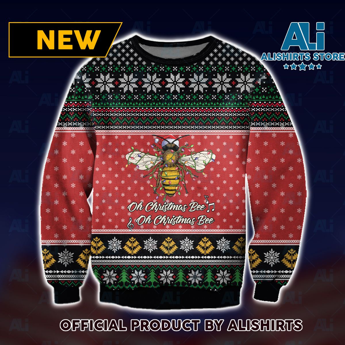 Oh Christmas Bee Ugly Christmas Sweater