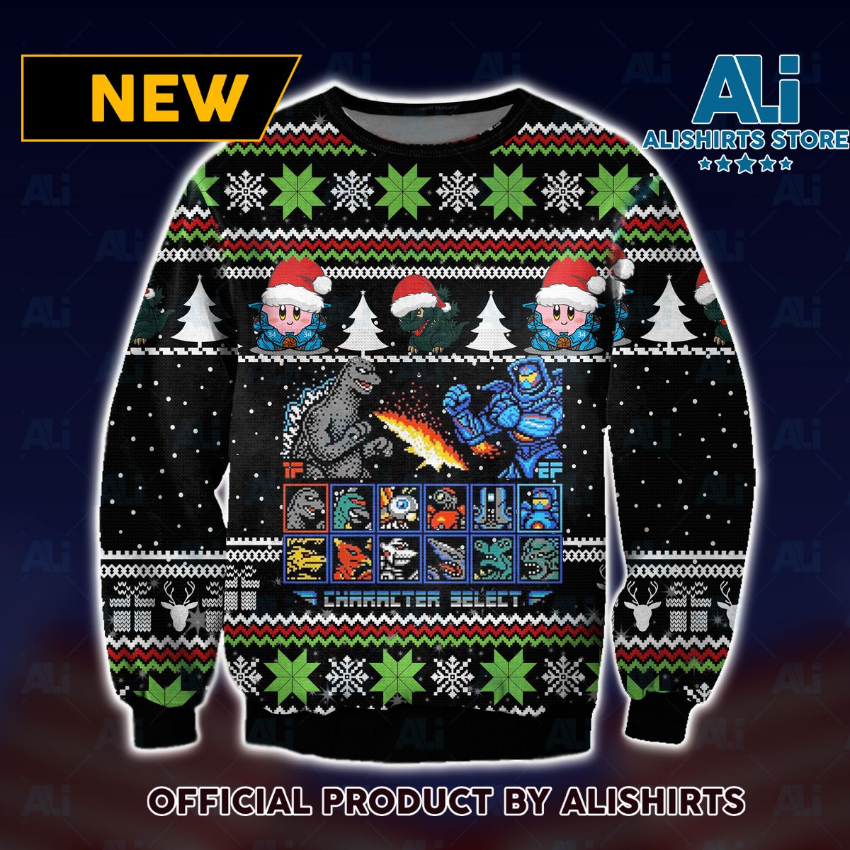 Gipsy Danger Vs Godzilla Ugly Christmas Sweater