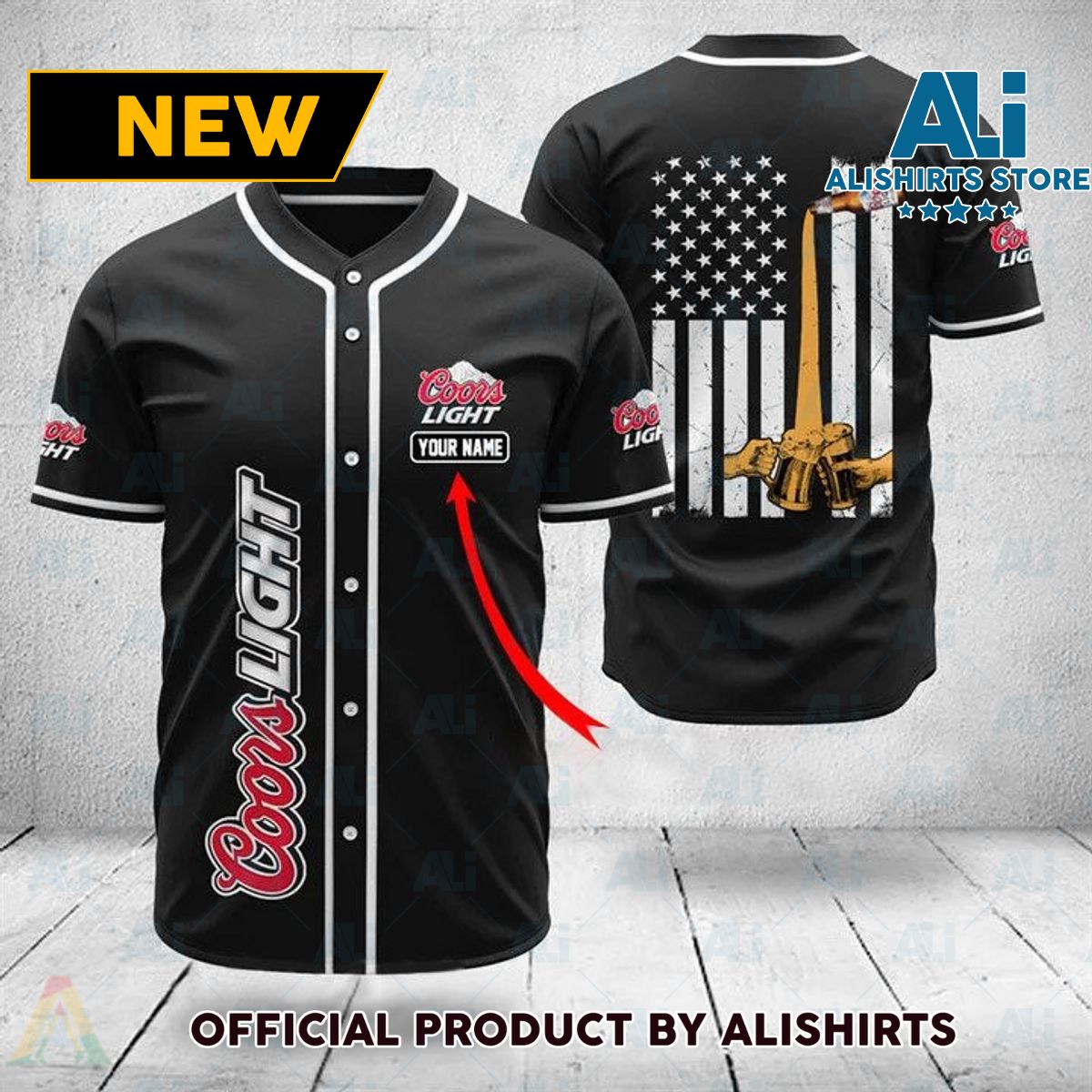 Personalized Multicolor Coors Light Jersey Shirt