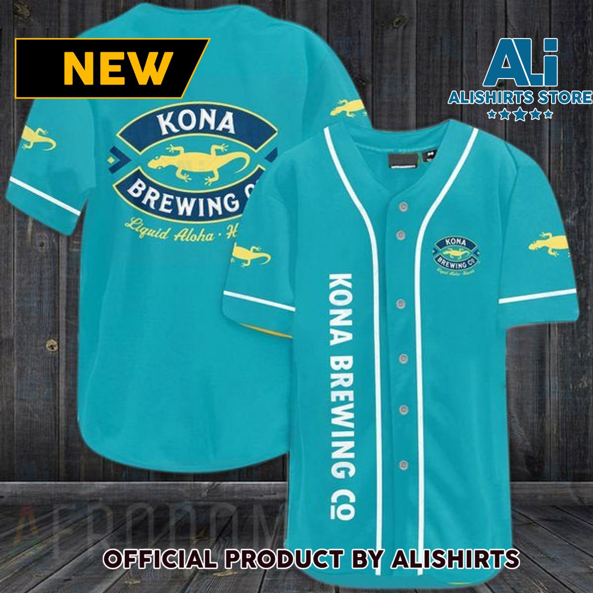 Blue Kona Brewing Baseball Jersey