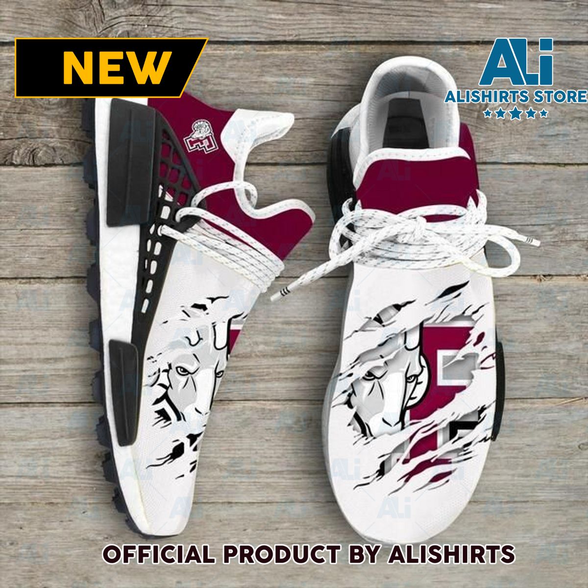 Fordham Rams Ncaa NMD Human Race shoes Adidas NMD Sneakers