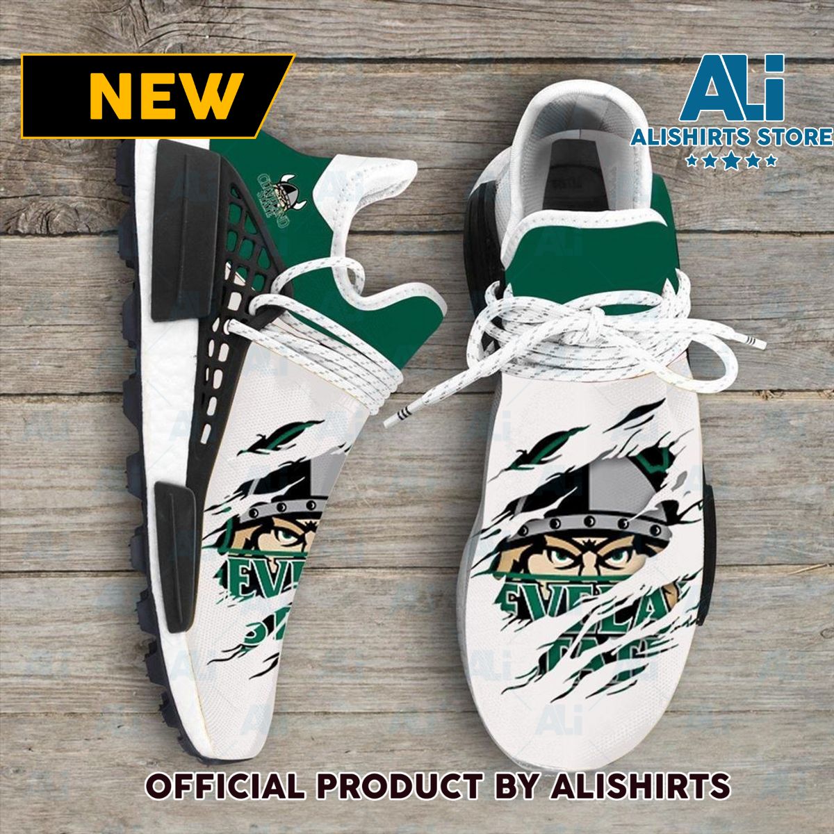 Cleveland State Vikings NCAA Sport Teams Human Race Adidas NMD Sneakers