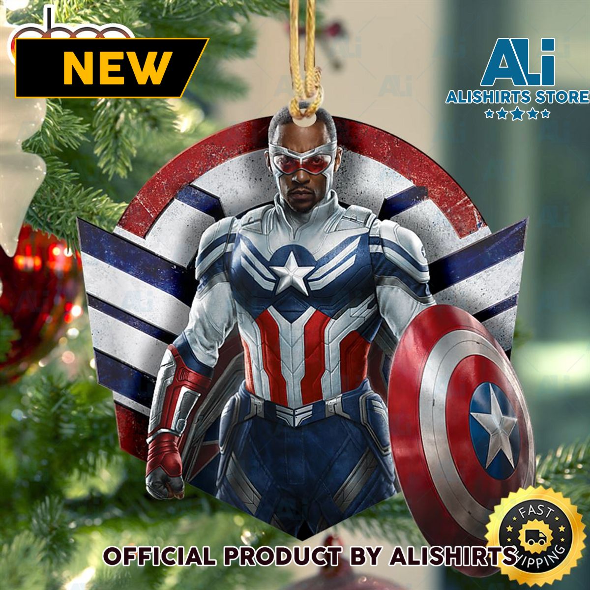 Marvel The Falcon The Winter Soldier Captain America Strong Captain Marvel Ornament