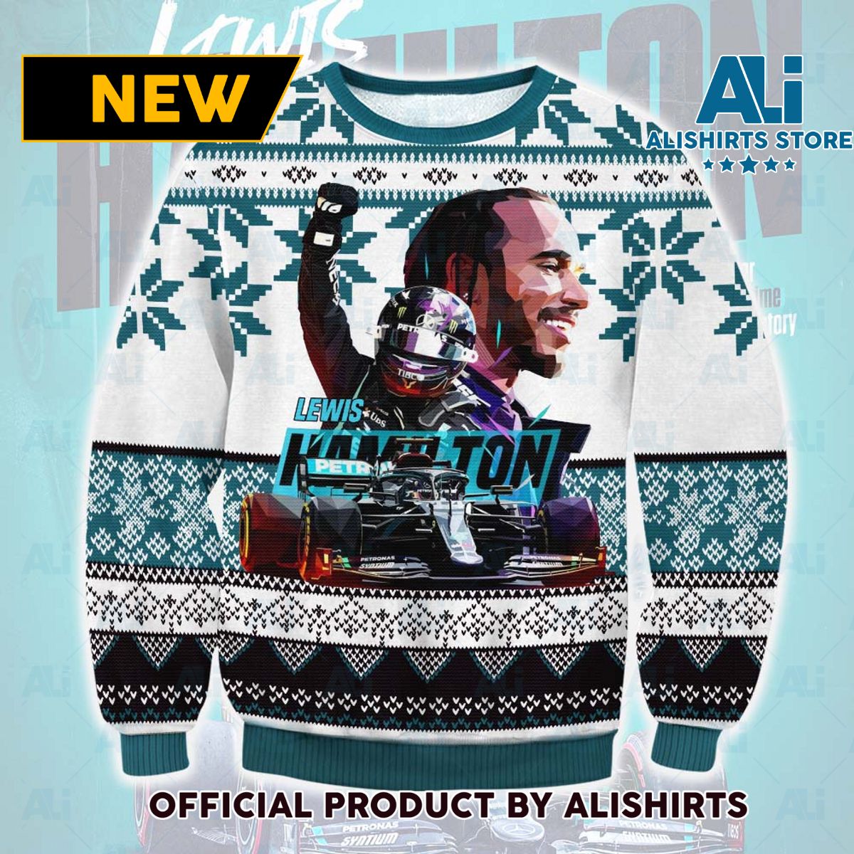 Lewis Hamilton Ugly Christmas Sweater