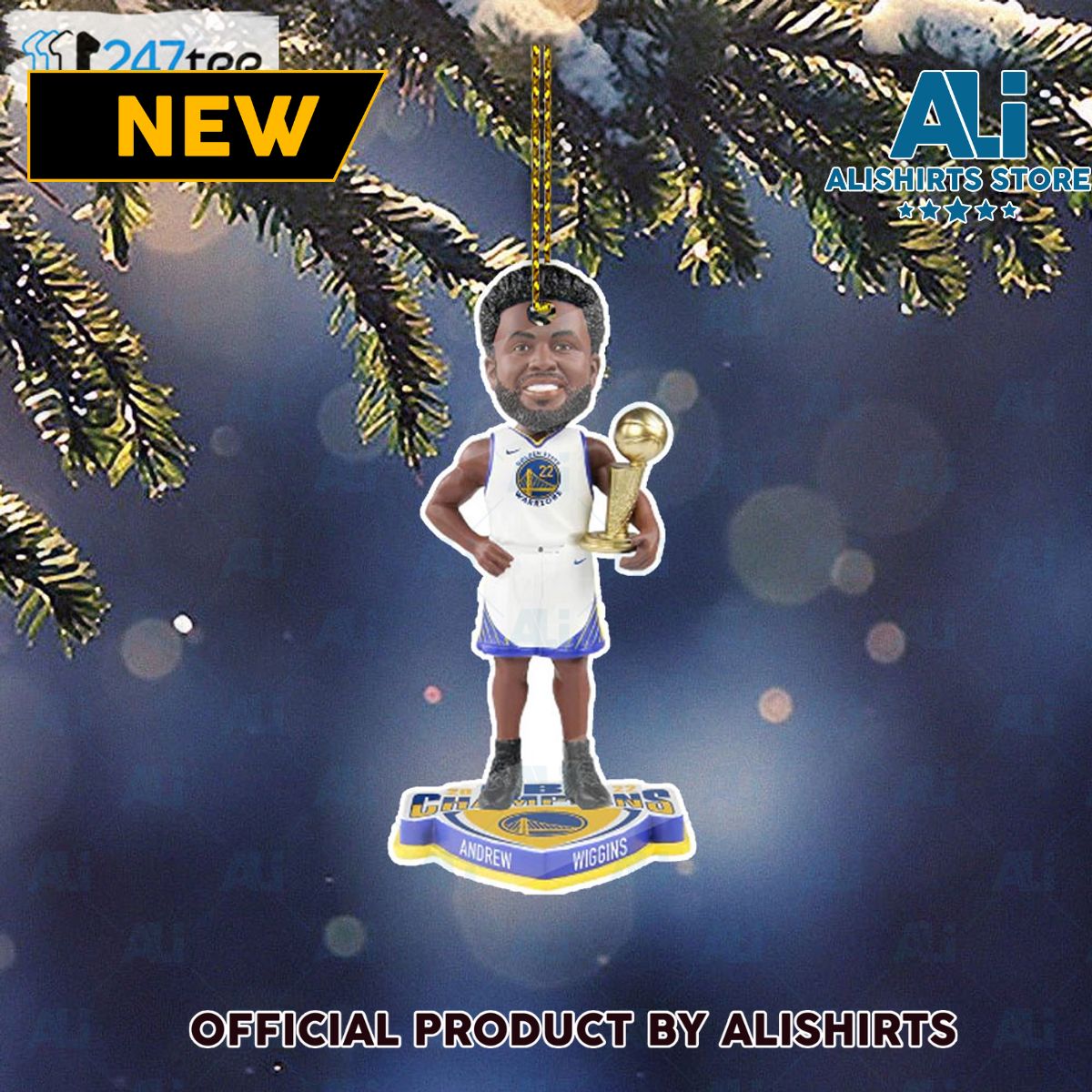 Andew Wiggins Golden State Warriors 2022 Nba Champions Ornament