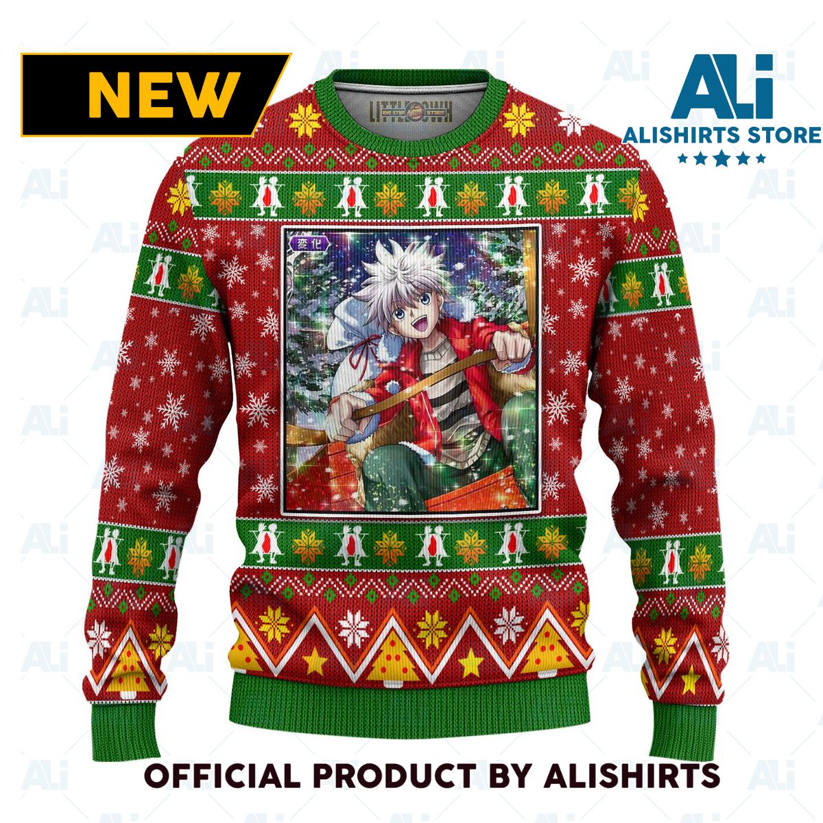 Killua Zoldyck Anime Ugly Christmas Sweater Hunter X Hunter