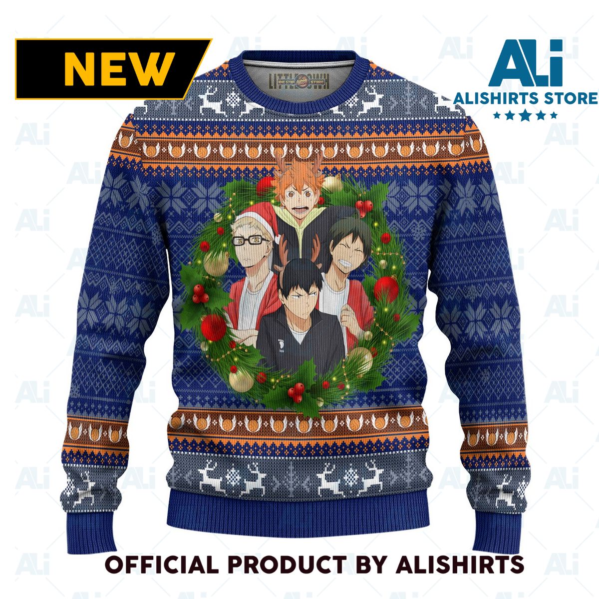 Haikyuu Ugly Christmas Sweater Anime