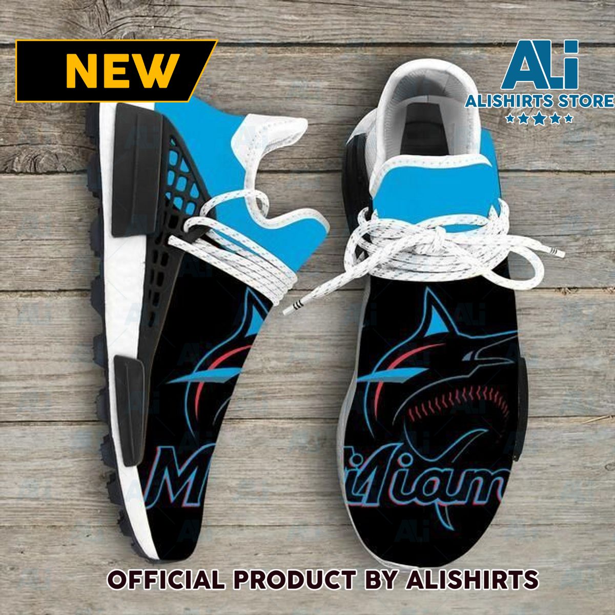 Miami Marlins Mlb NMD Human Race shoes Adidas NMD Sneakers