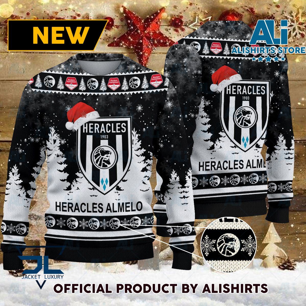 Heracles Almelo Eredivisie Ugly Christmas sweater