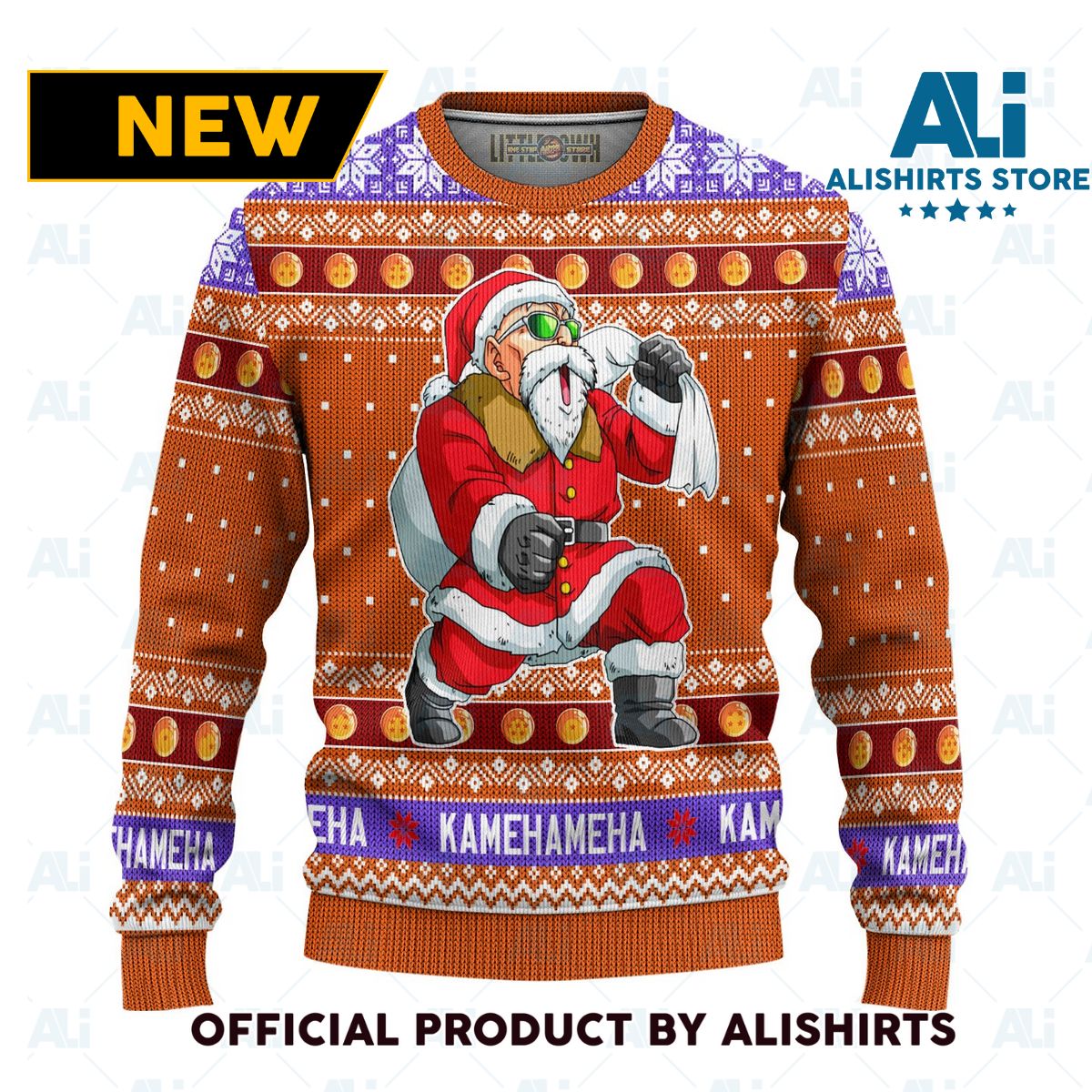 Master Roshi Dragon Ball Anime Ugly Christmas Sweater