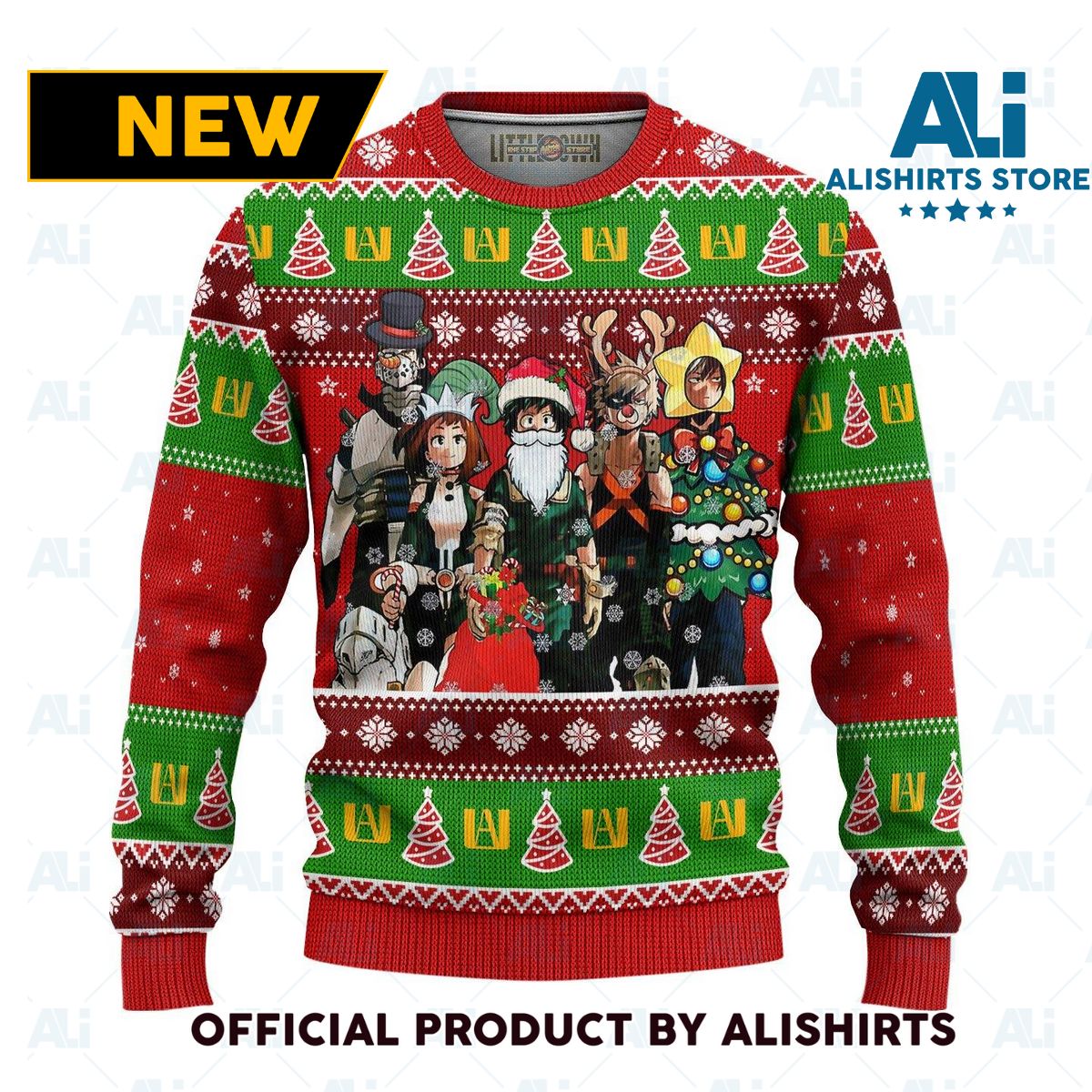 My Hero Academia Anime Ugly Christmas Sweater Bnha