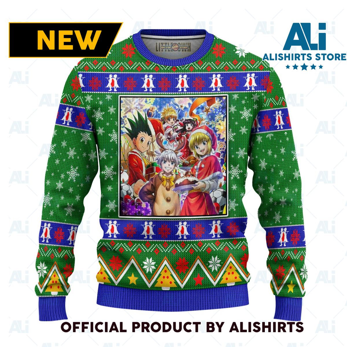 Hunter X Hunter Anime Ugly Christmas Sweater Characters