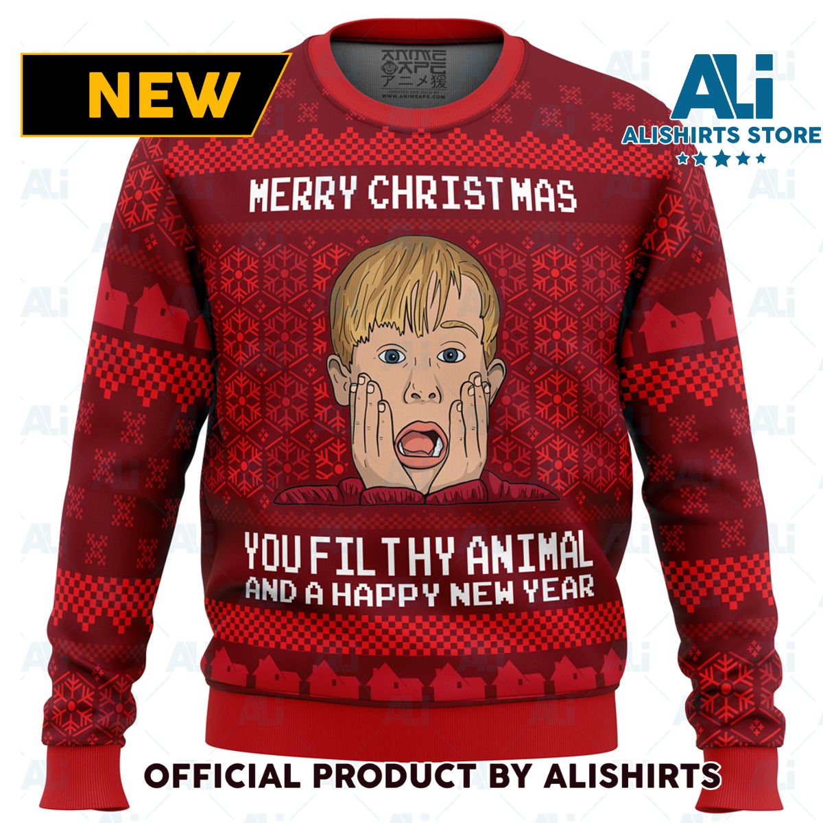 Merry Christmas Home Alone Ugly Christmas Sweater