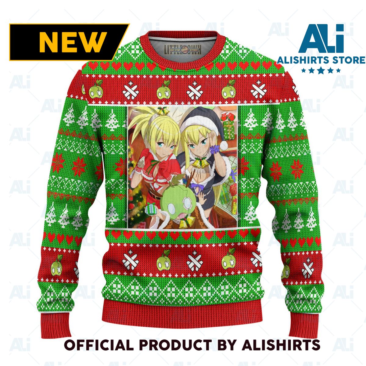 Kohaku X Ruri X Suika Anime Ugly Christmas Sweater Custom Dr Stone