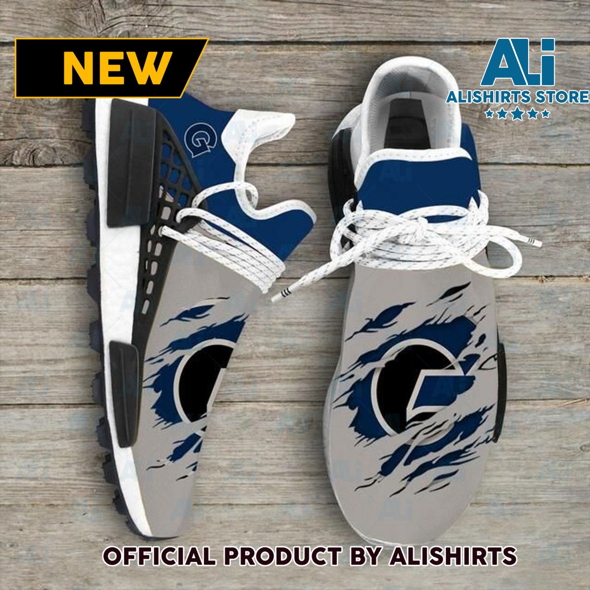 Georgetown Hoyas Ncaa NMD Human Race shoes Adidas NMD Sneakers