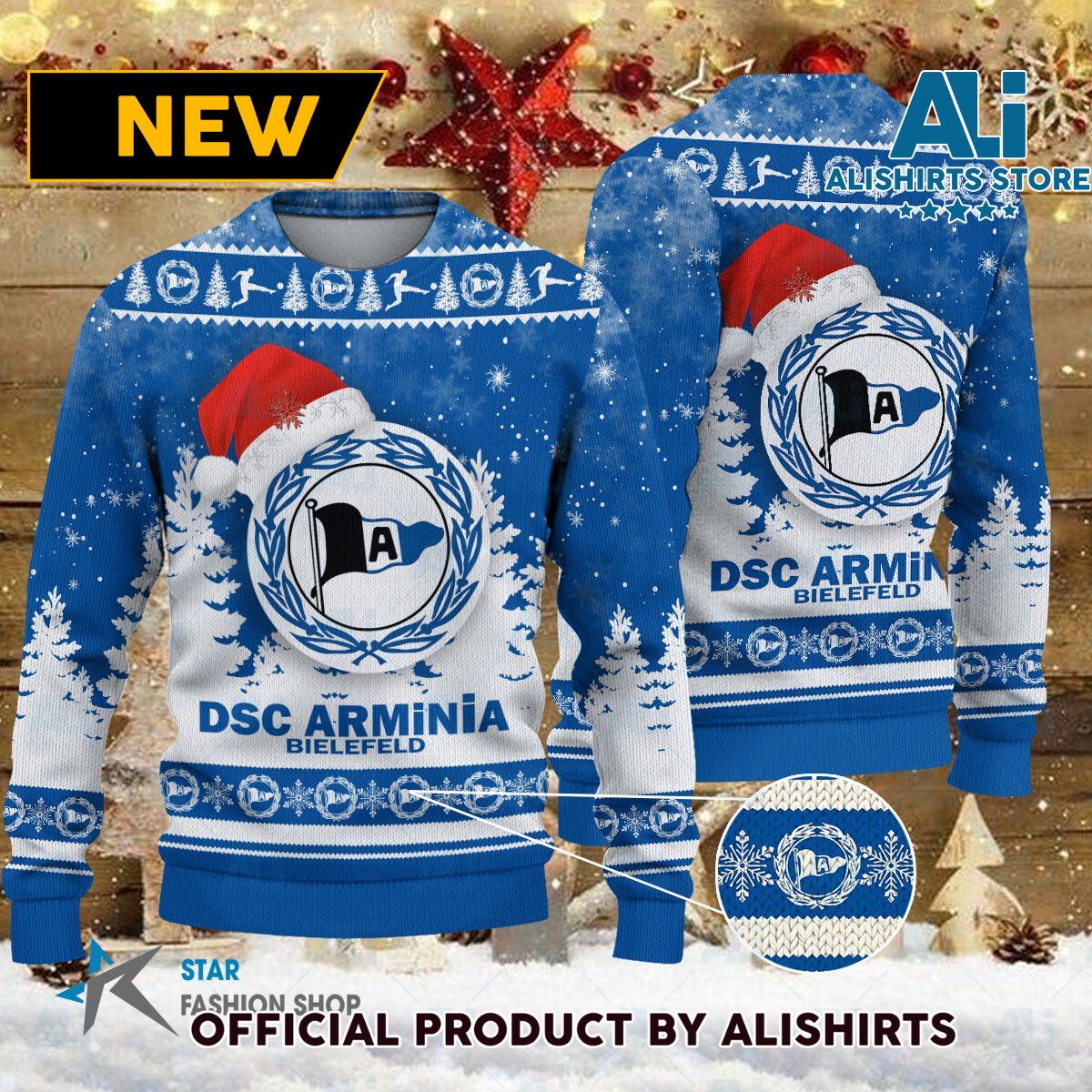 DSC Arminia Bielefeld Bundesliga Football Christmas sweater jumper