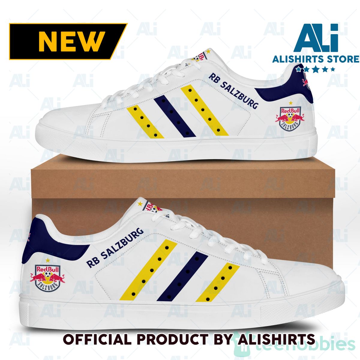 Fc Red Bull Salzburg Fans Adidas Stan Smith Low Top Skate Shoes