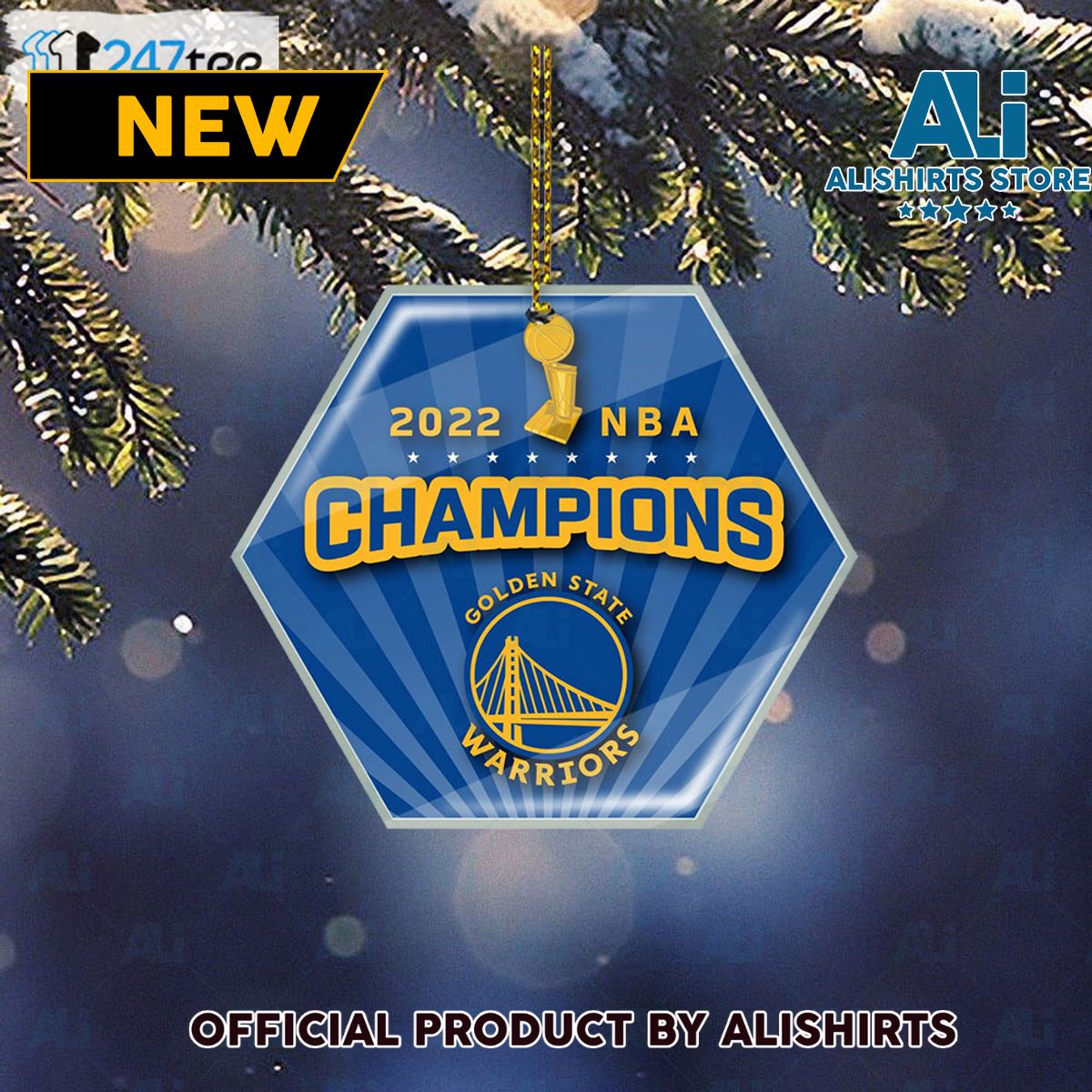 Golden State Warriors 2022 Nba Champions Ornament