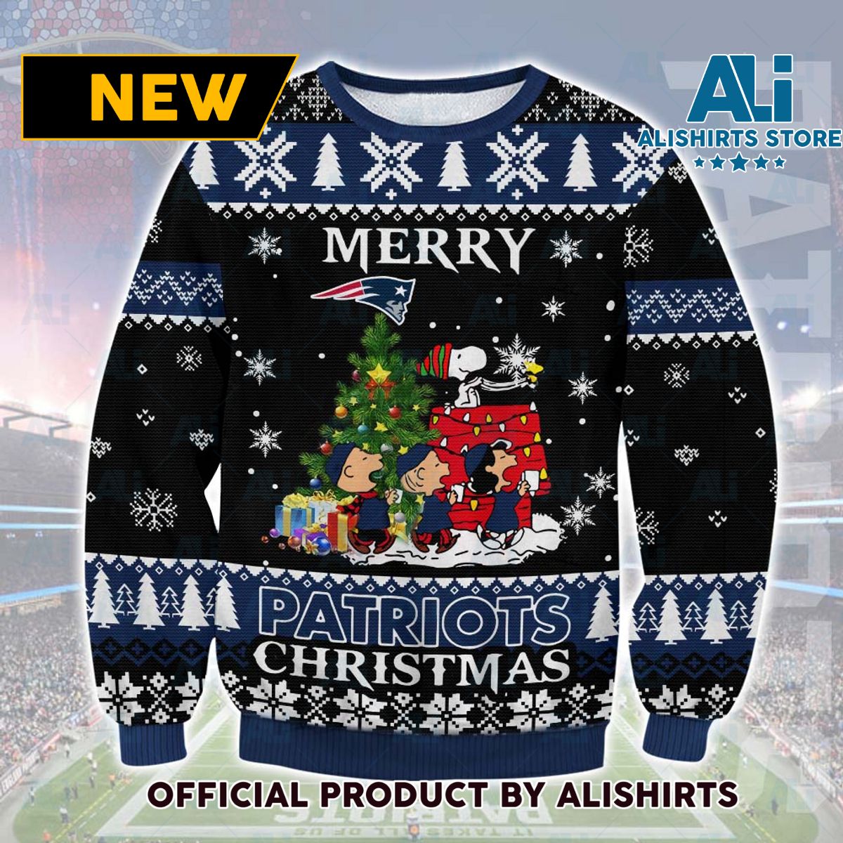 New England Patriots Christmas Ugly Sweater