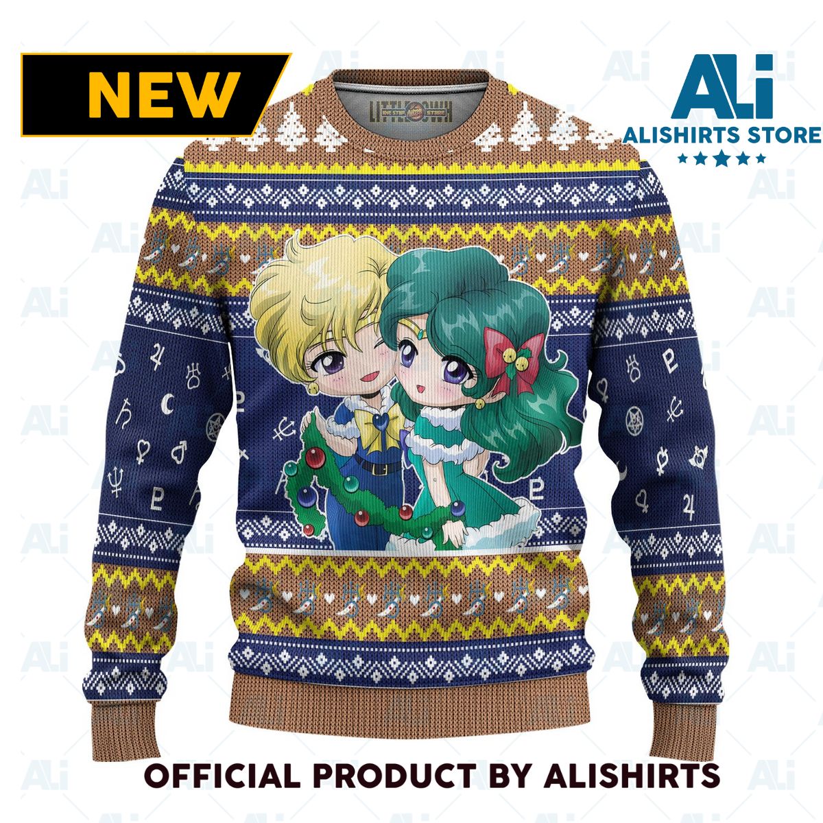 Sailor Uranus Ugly Christmas Sweater Sailor Moon Anime