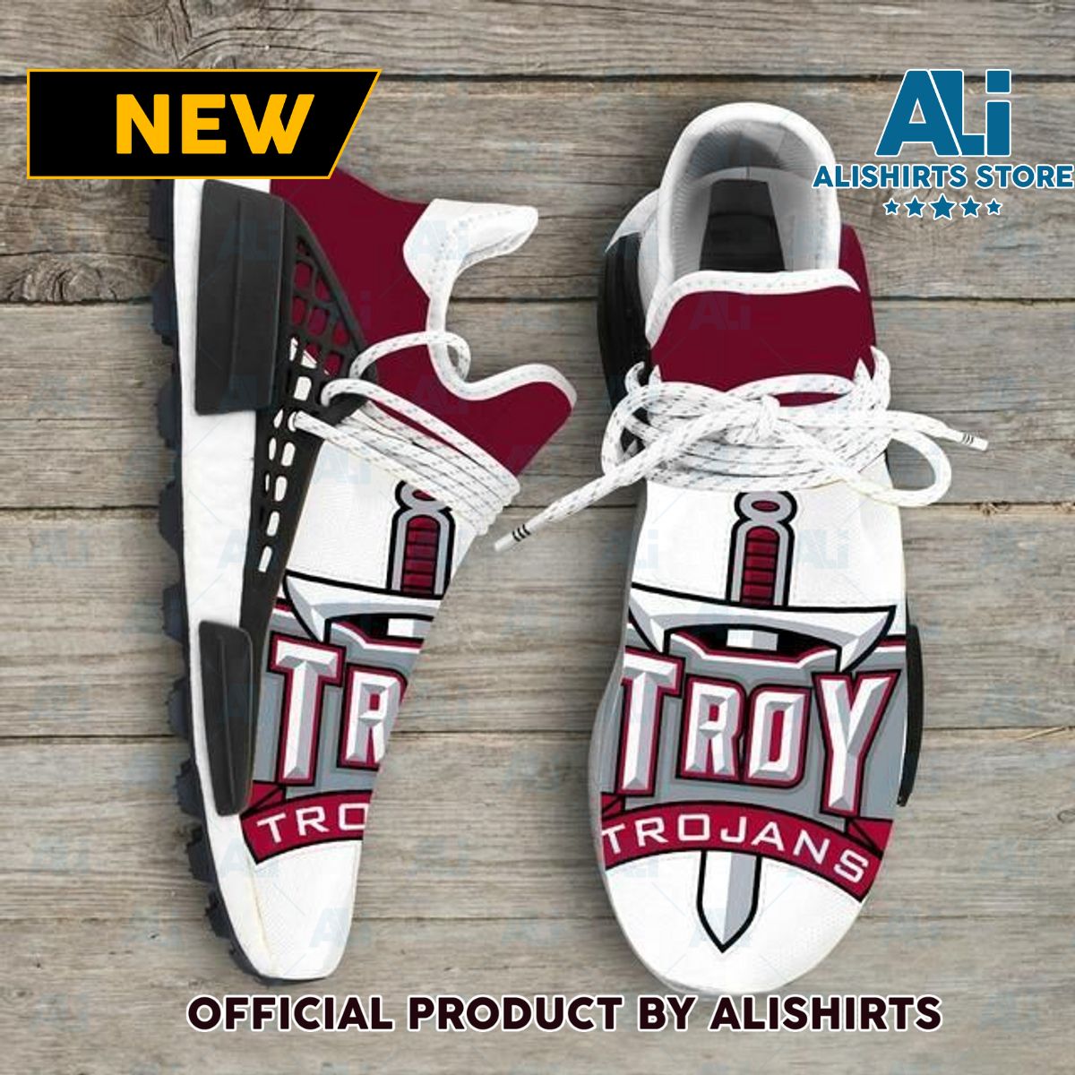 Troy Trojans Ncaa NMD Human Race shoes Adidas NMD Sneakers