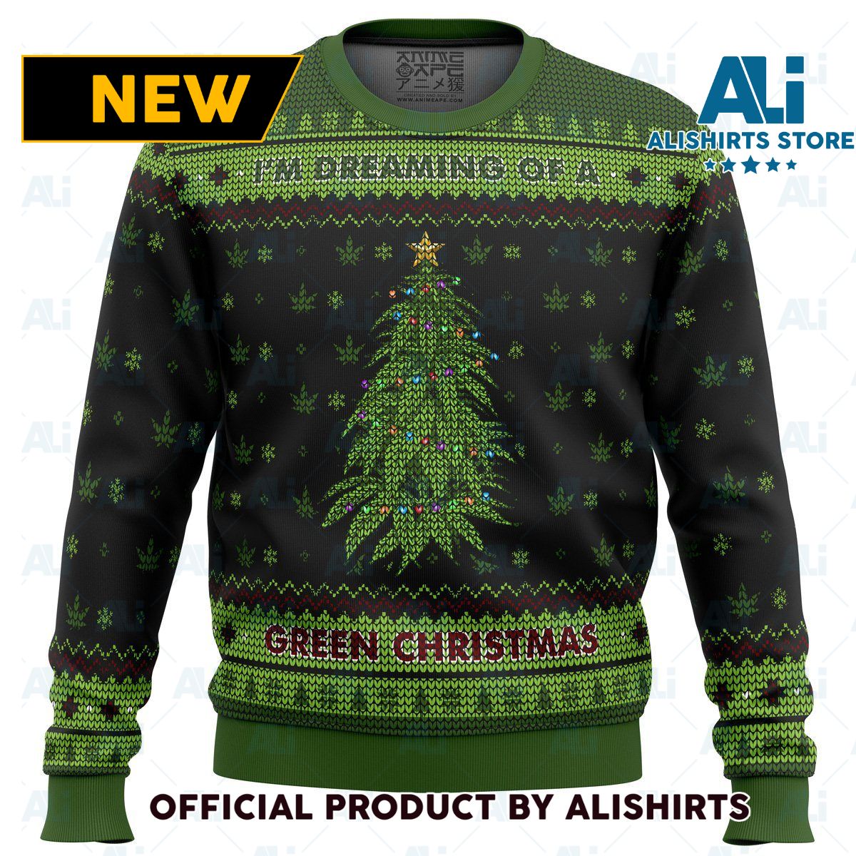 Im Dreaming of a Green Christmas Ugly Christmas Sweater