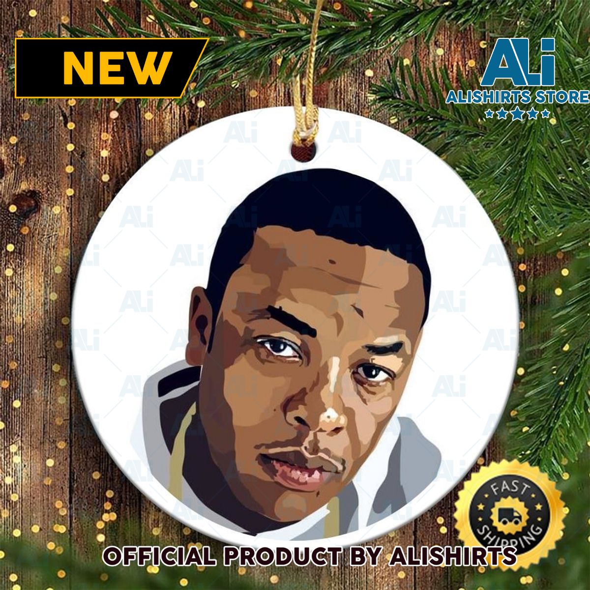 Jay Z Rapper Old School 90s Hip Hop Dancer Christmas Ornament