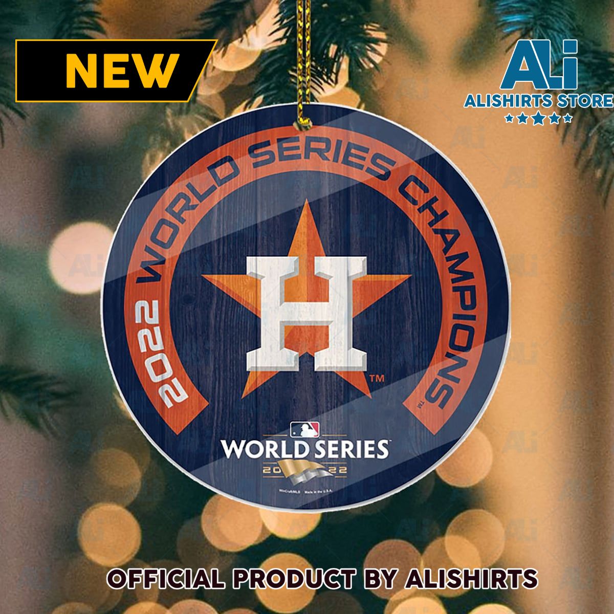 Houston Astros Wincraft 2022 World Series Champions Mlb Ornament