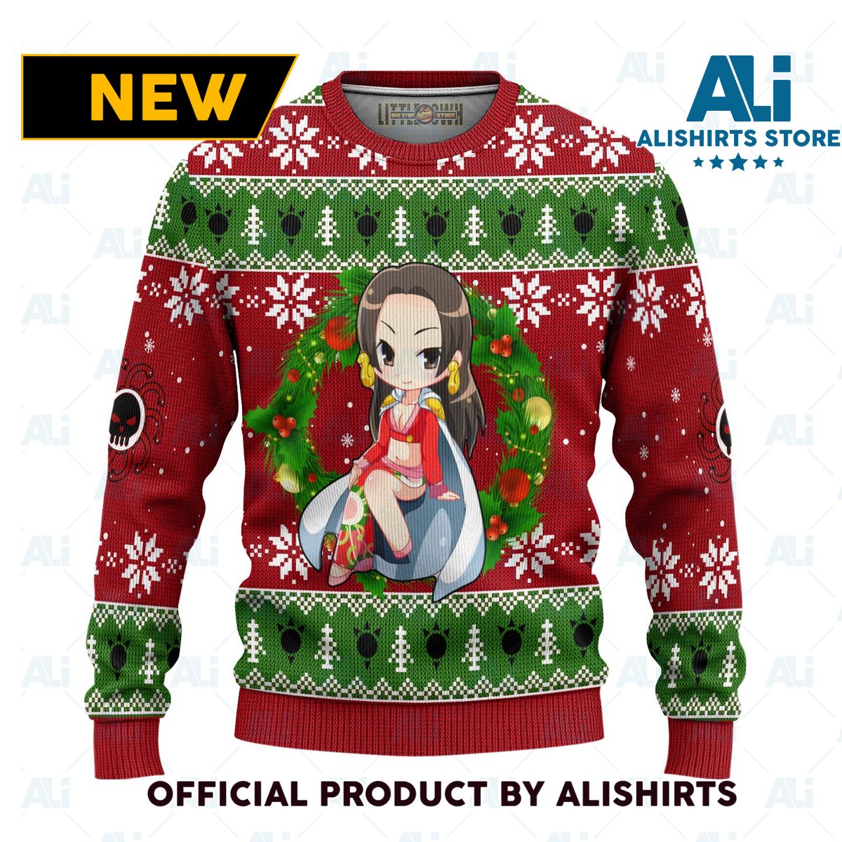 Boa Hancock One Piece Anime Ugly Christmas Sweater