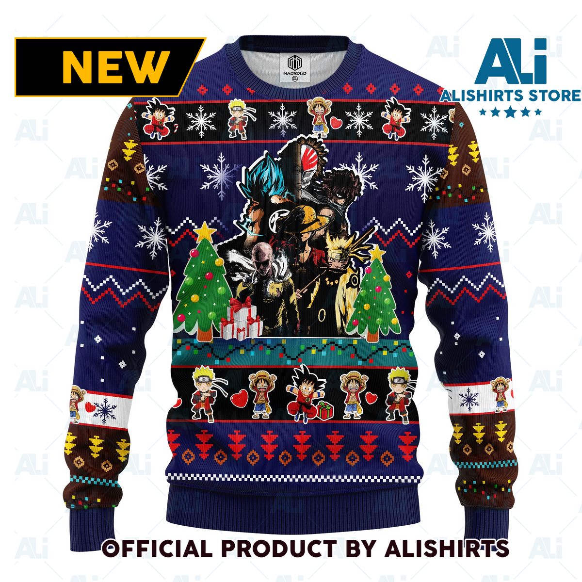 Anime ugly christmas sweater