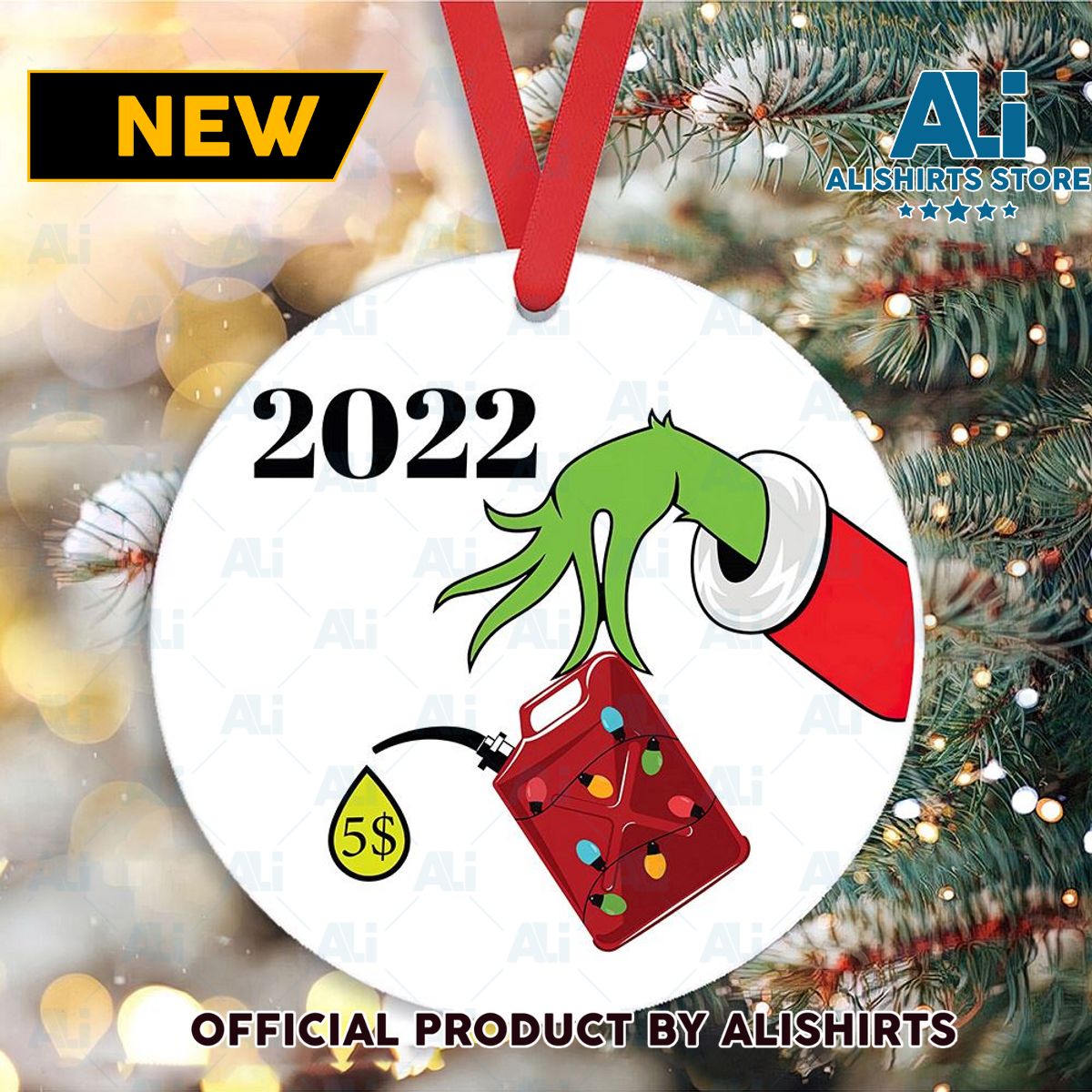 2022 The Grinch Christmas Ornament Decoration Gas Inflation Grinch Christmas Ornament