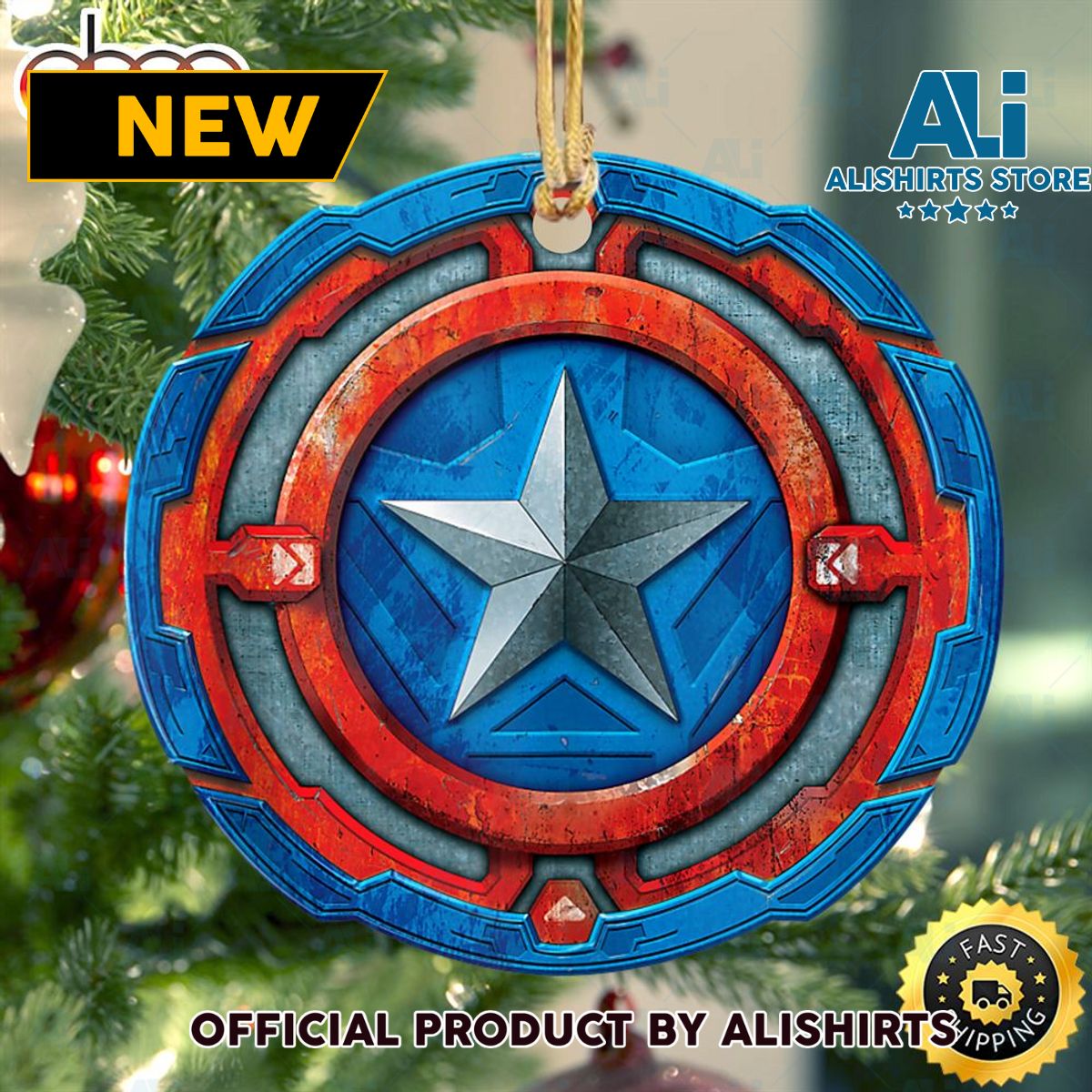 Marvel Avengers Mech Strike Captain Marvel Ornament